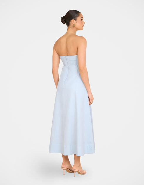 Rose Strapless Maxi Dress